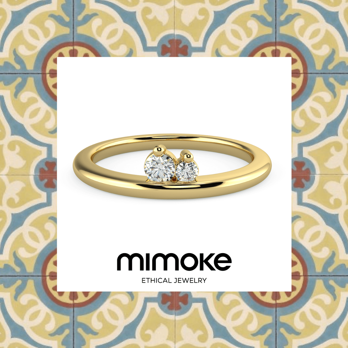 Anillo de oro, fino y delicado, siempre tendencia