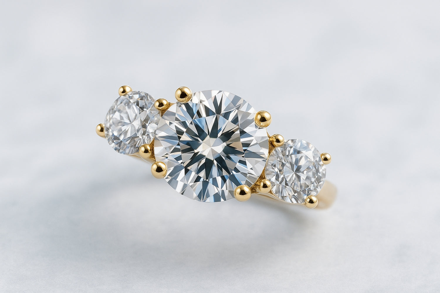 Anillos de compromiso Tresillo