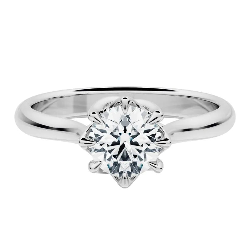 Anillo de compromiso Rose con Diamante creado