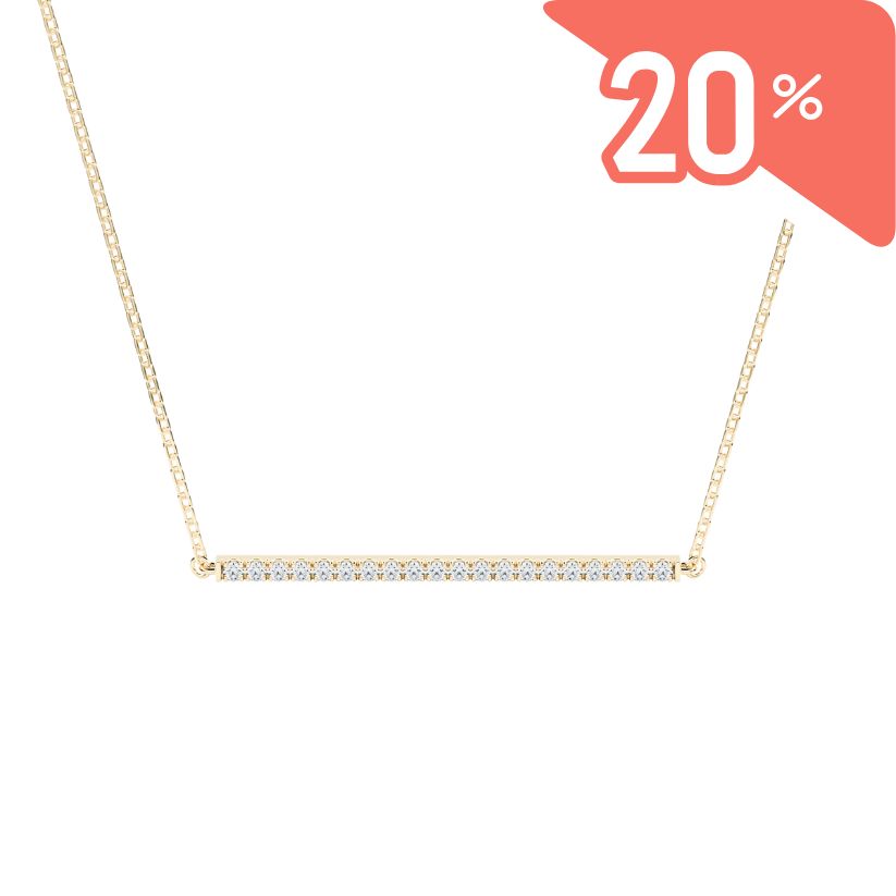 Tour de cou Adachi avec diamants créés