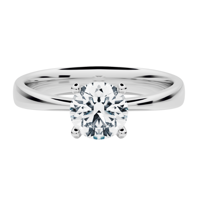 Alaska Solitaire Ring with Lab Diamond