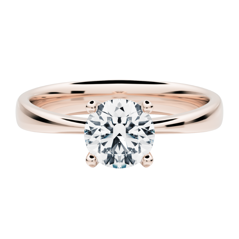 Alaska Solitaire Ring with Lab Diamond