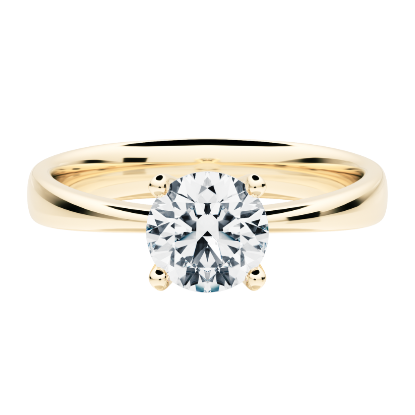 Alaska Solitaire Ring with Lab Diamond