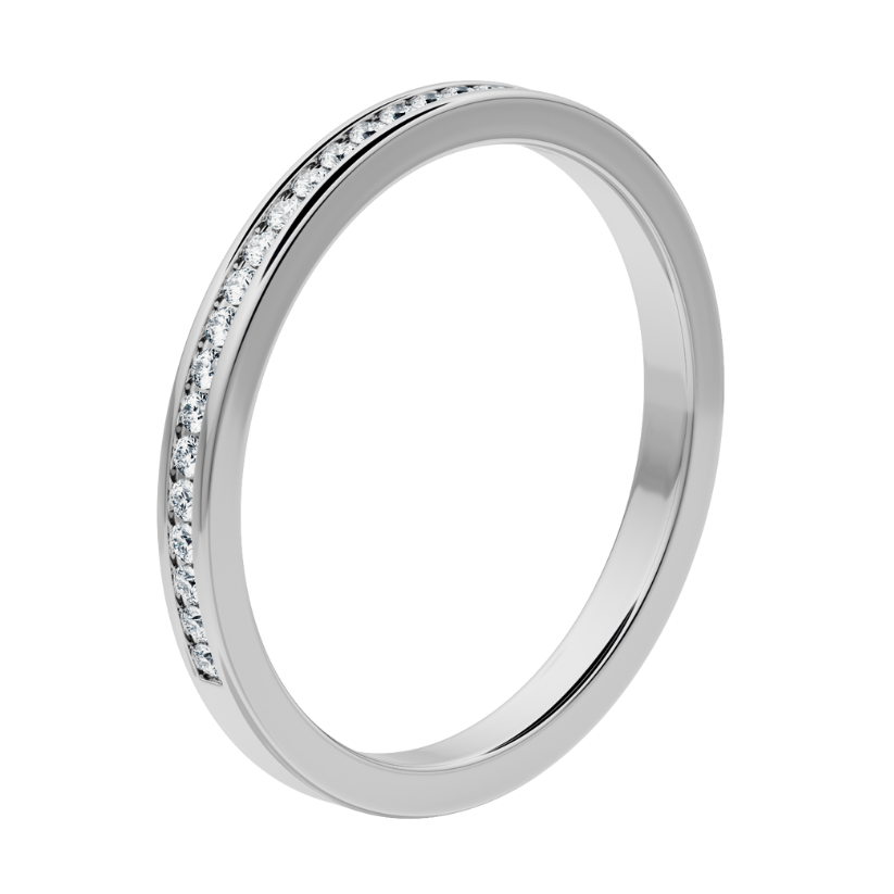 Baobab Wedding Ring with Created Diamonds