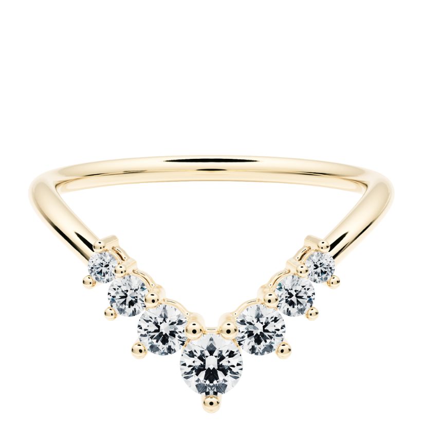 Anillo Altair con Diamantes Creados