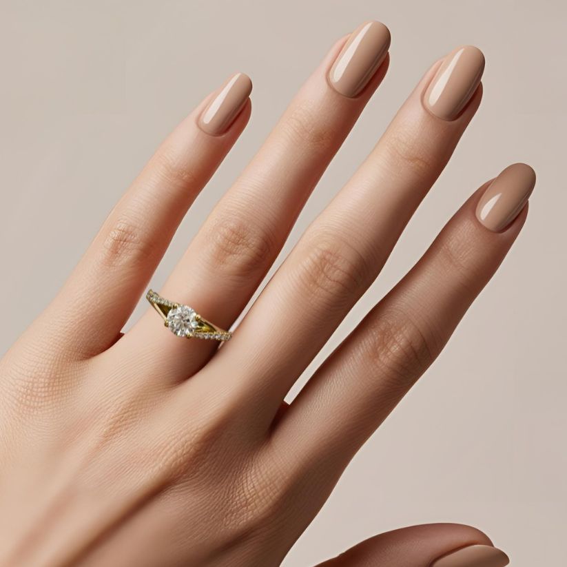Amoris Engagement Ring with Created Diamonds