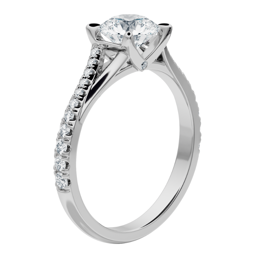 Amoris Engagement Ring with Created Diamonds