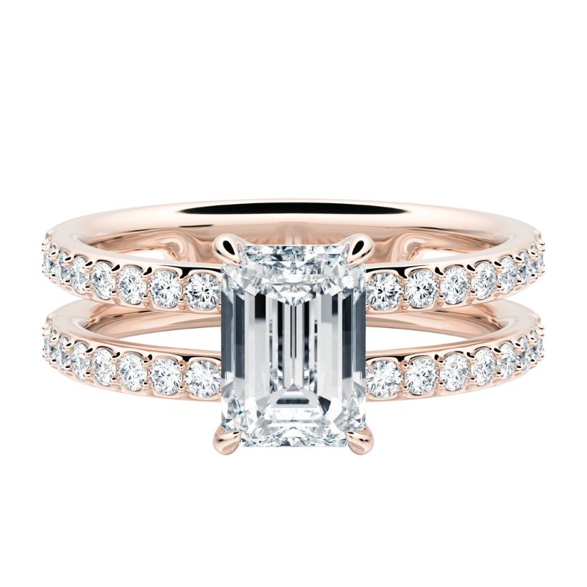 Diana Engagement Ring with Radiant Lab Center Diamond