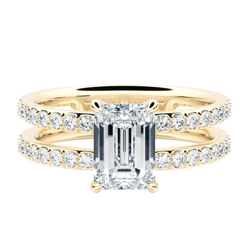 Diana Engagement Ring with Radiant Lab Center Diamond