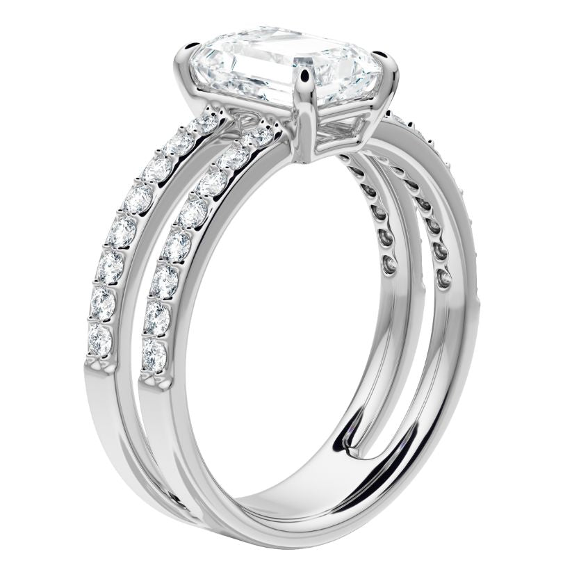 Diana Engagement Ring with Radiant Lab Center Diamond