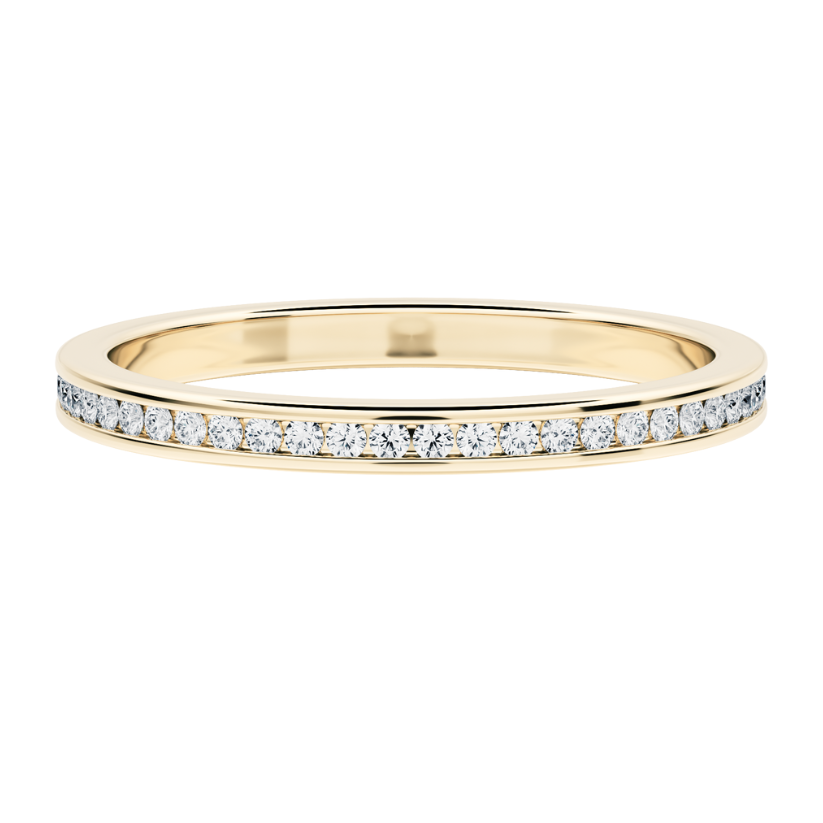 Baobab Wedding Ring with Created Diamonds