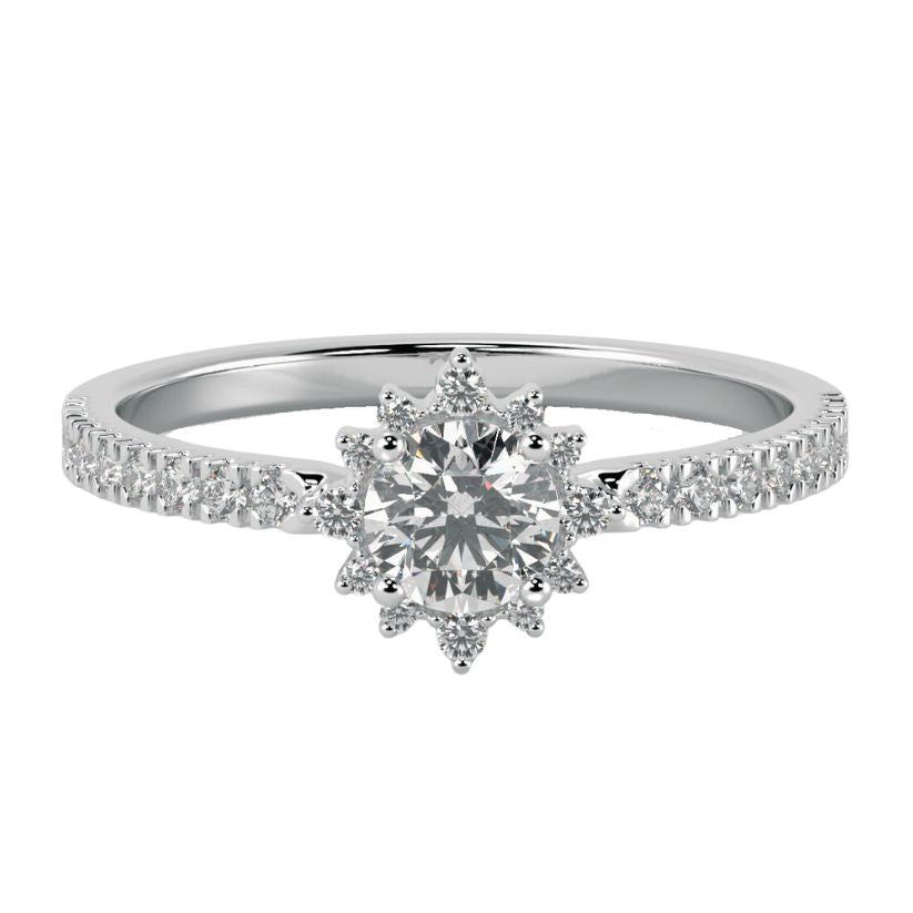 Blois Engagement Ring with Created Diamonds