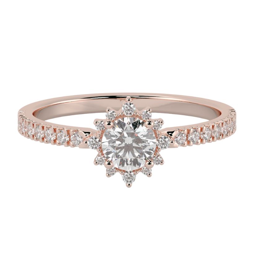 Anillo de Compromiso Blois con Diamantes creados