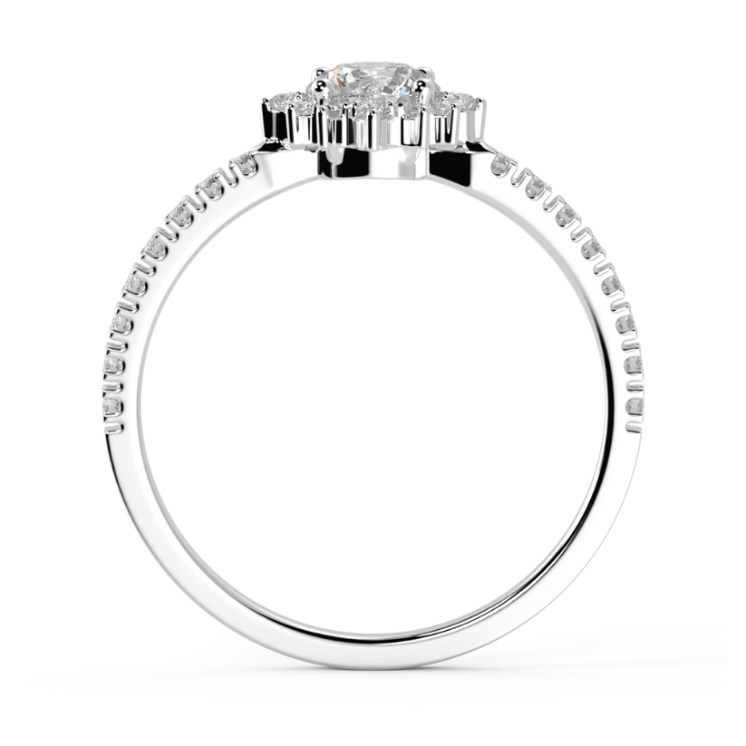 Blois Engagement Ring with Created Diamonds
