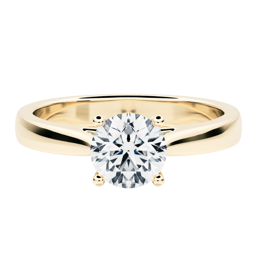 Bruma Solitaire Engagement Ring with Created Diamond