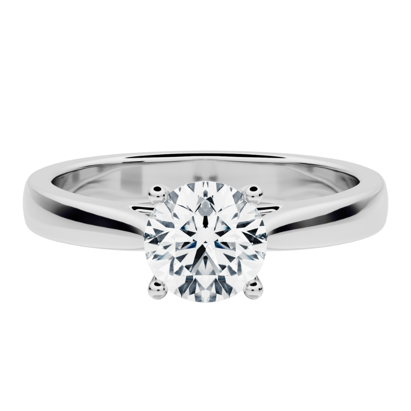 Bruma Solitaire Engagement Ring with Created Diamond