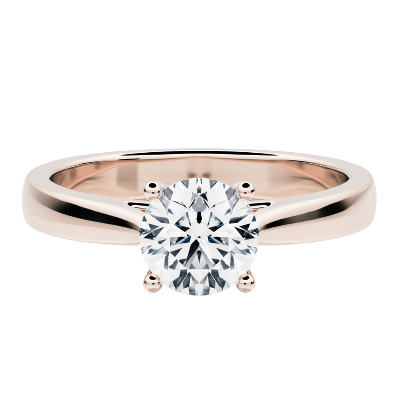 Bruma Solitaire Engagement Ring with Created Diamond