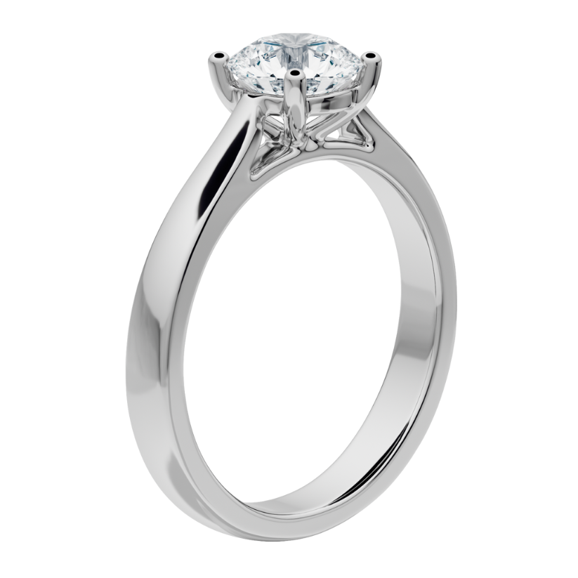 Bruma Solitaire Engagement Ring with Created Diamond