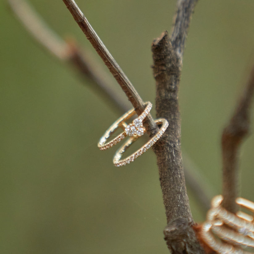 Anillo Corvus con Diamantes creados