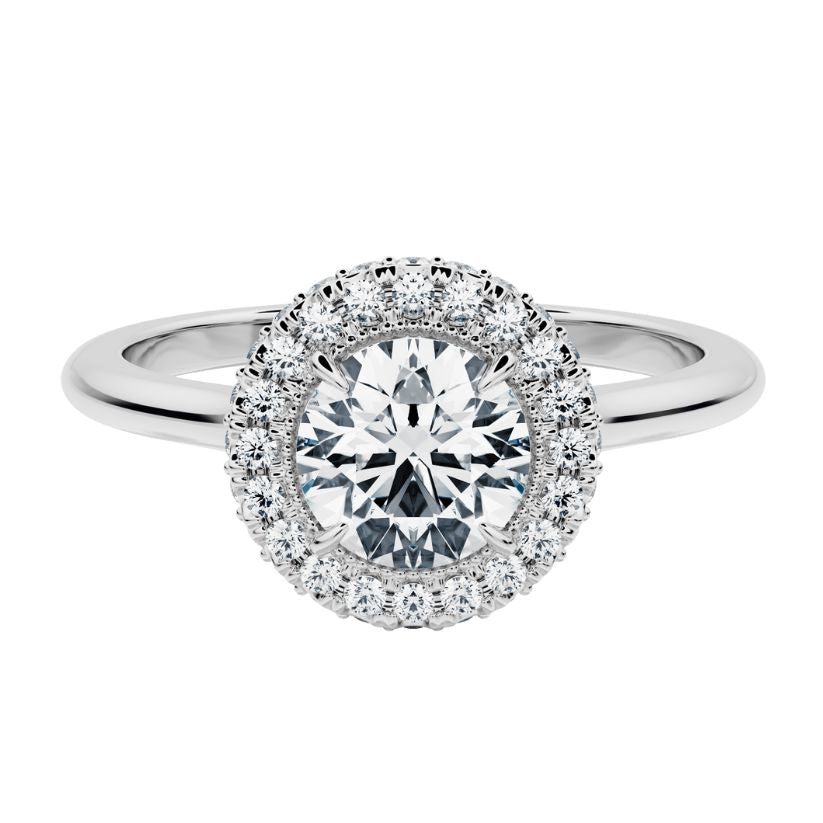 Diana Engagement Ring with Radiant Lab Center Diamond