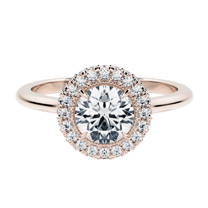Diana Engagement Ring with Radiant Lab Center Diamond