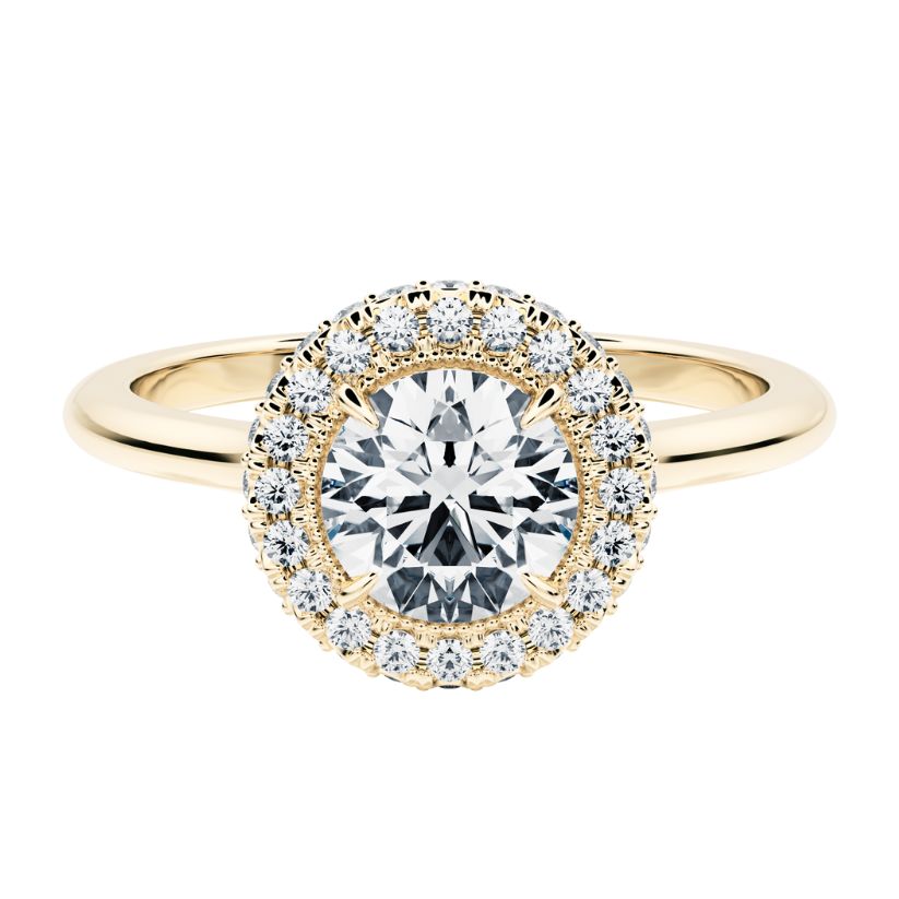 Diana Engagement Ring with Radiant Lab Center Diamond
