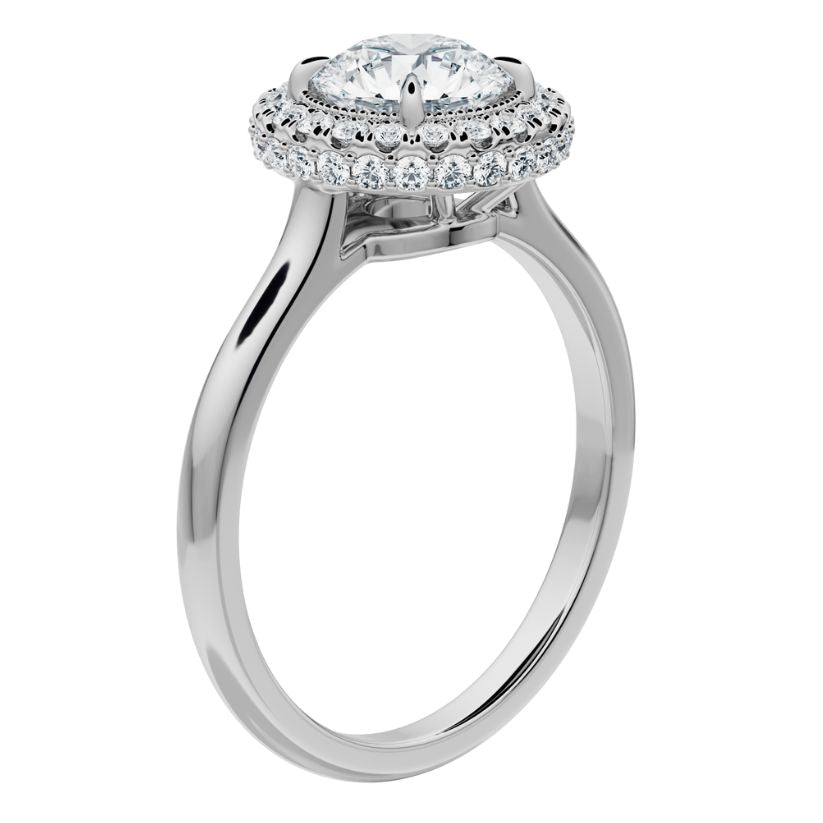 Diana Engagement Ring with Radiant Lab Center Diamond