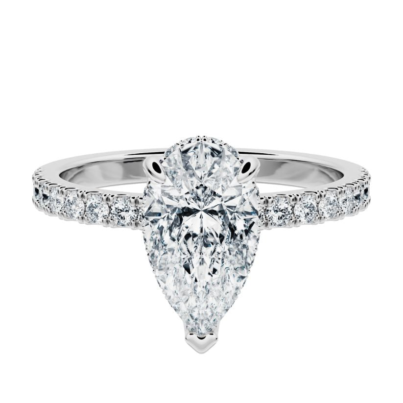 Diana Engagement Ring with Radiant Lab Center Diamond