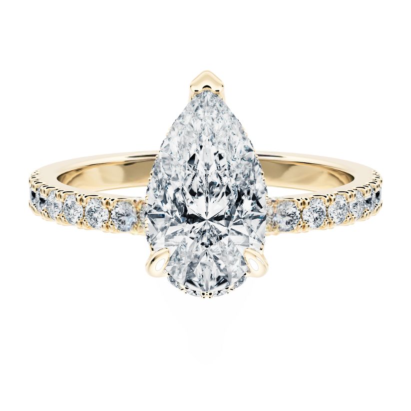 Diana Engagement Ring with Radiant Lab Center Diamond