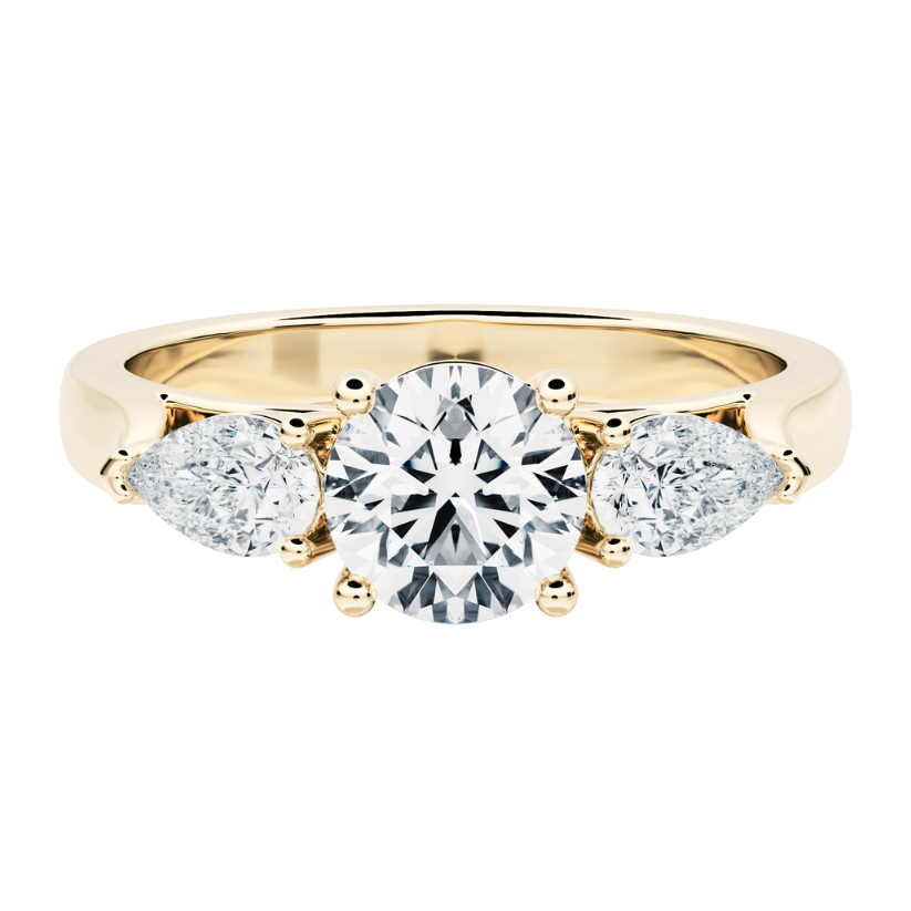 Drago Engagement Ring with Created Diamonds