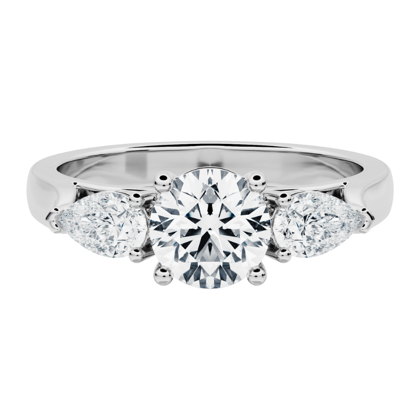 Drago Engagement Ring with Created Diamonds