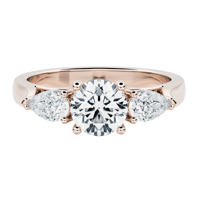 Drago Engagement Ring with Created Diamonds