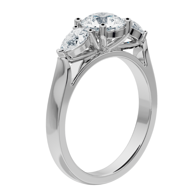 Drago Engagement Ring with Created Diamonds