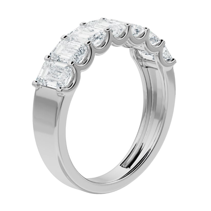Moeraki Wedding Ring with Created Diamonds