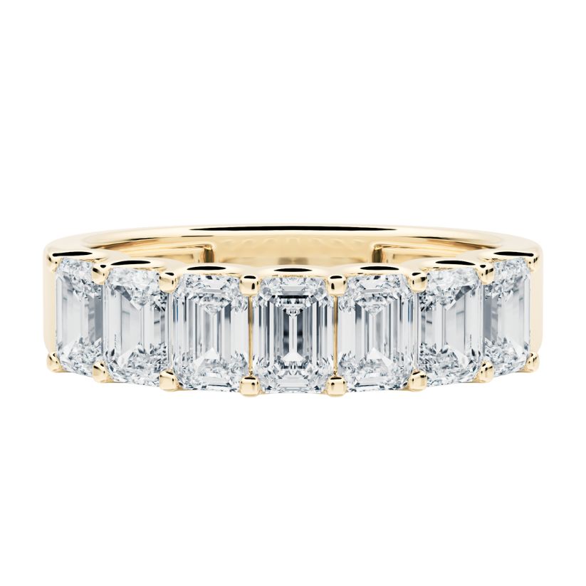 Moeraki Wedding Ring with Created Diamonds