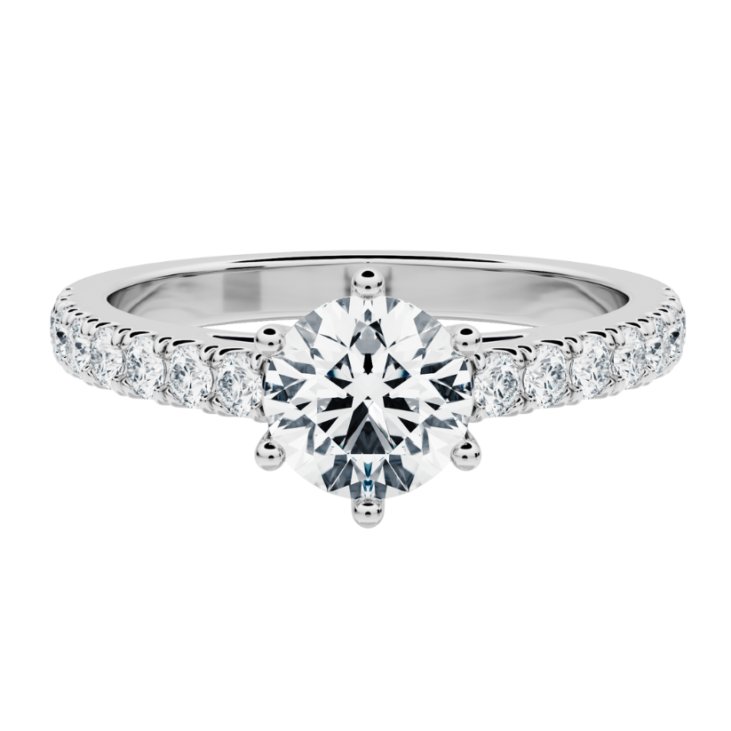 Galerna Engagement Ring with Created Diamonds