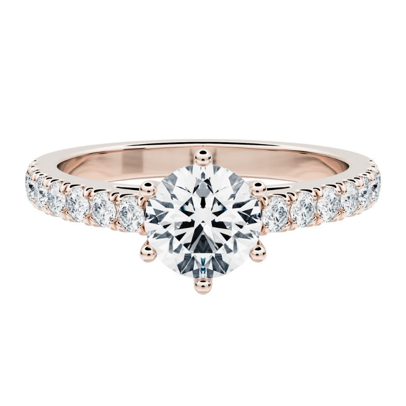 Galerna Engagement Ring with Created Diamonds