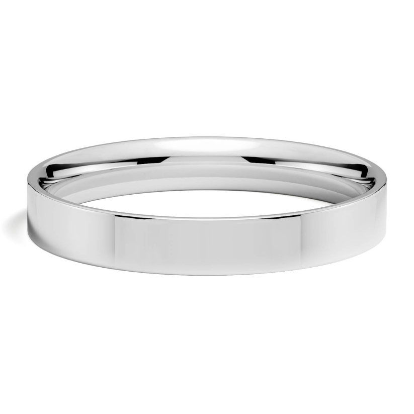 Lisa Gibbous 3mm 18 karat gold wedding ring