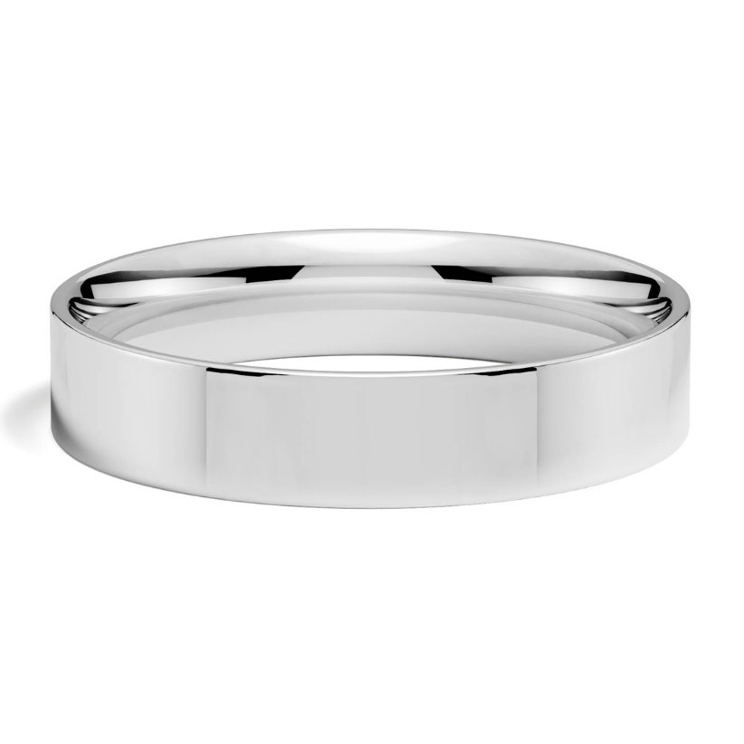 Lisa Gibbous 4mm 18 karat gold wedding ring