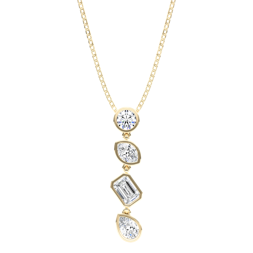 Colgante Harmony de diamantes creados con cadena