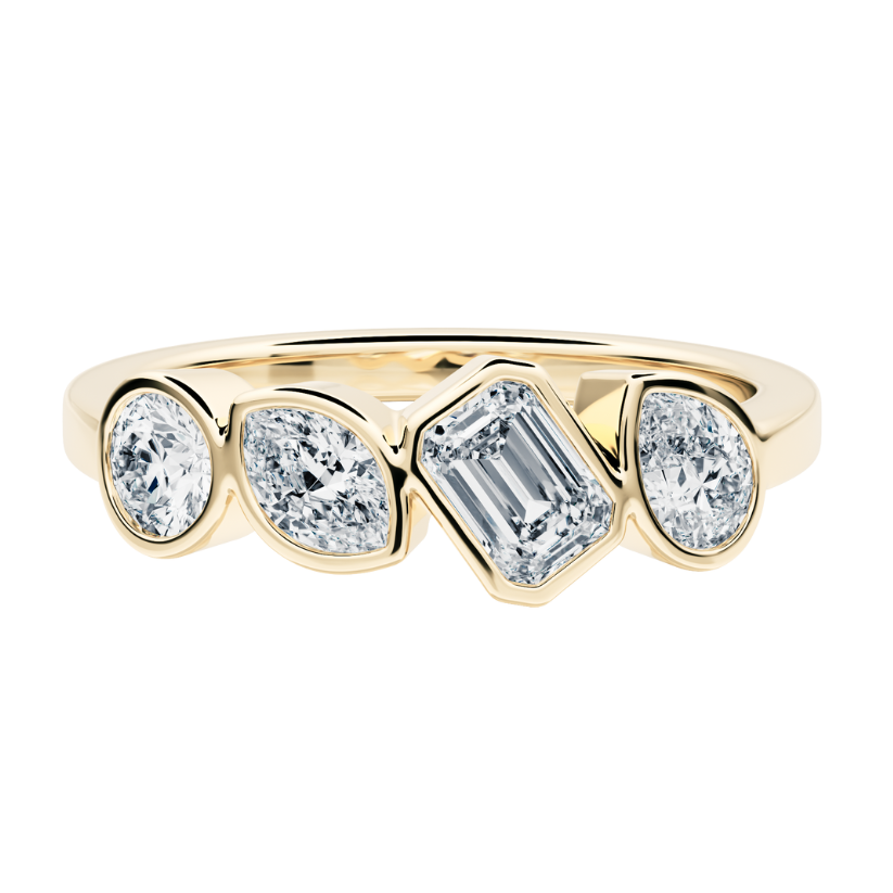 Anillo Harmony con Diamantes creados