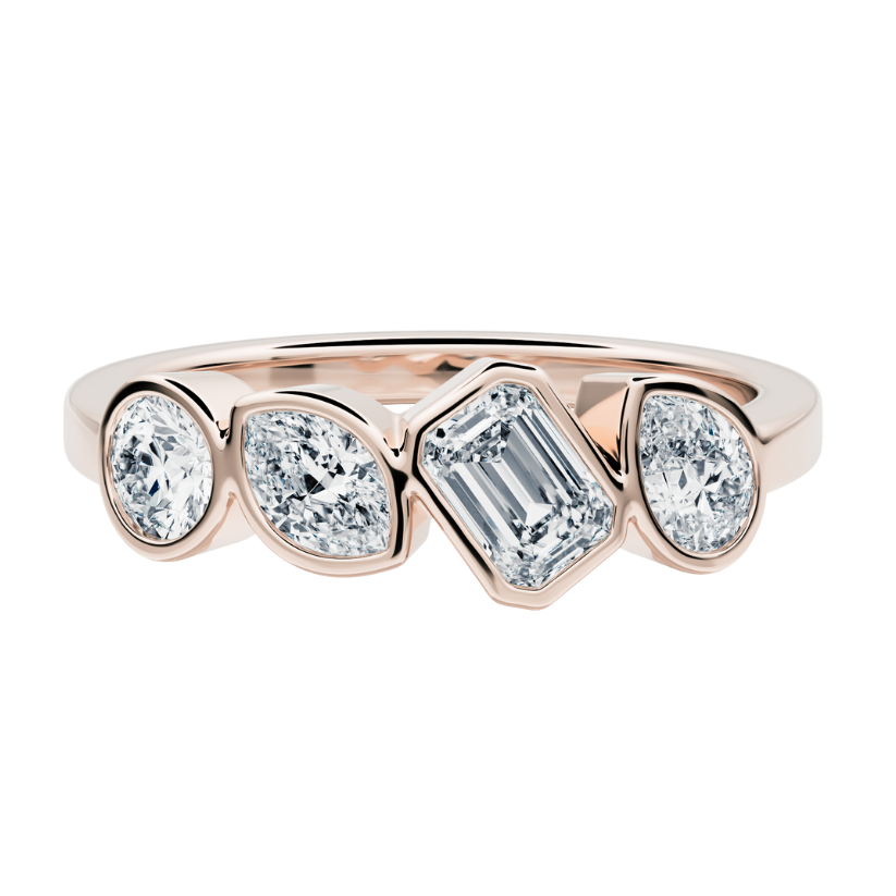 Anillo Harmony con Diamantes creados