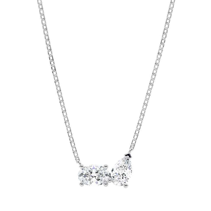 Colgante Helena de diamantes creados con cadena · entrega rápida