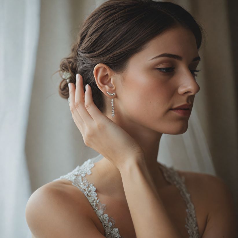 Naos Creoles with created diamonds