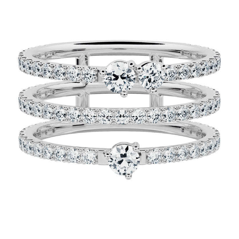 Anillo Indus con Diamantes creados