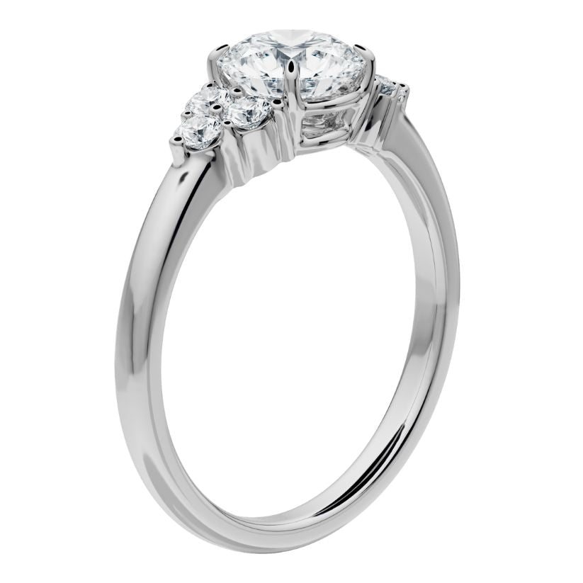 Diana Engagement Ring with Radiant Lab Center Diamond