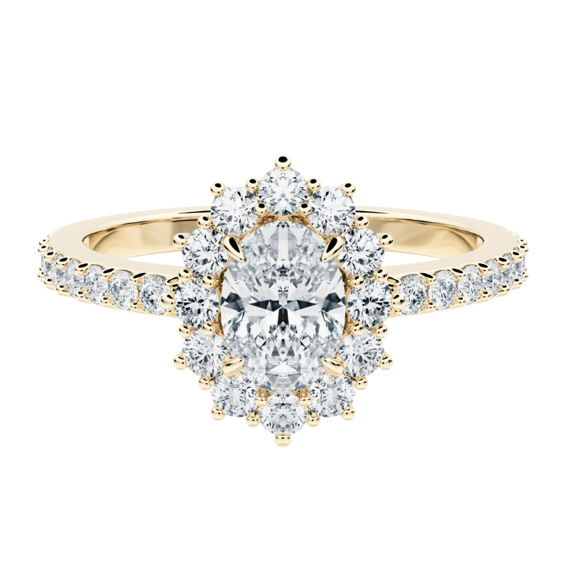 Anillo de compromiso Acompañado Kate de Diamantes creados