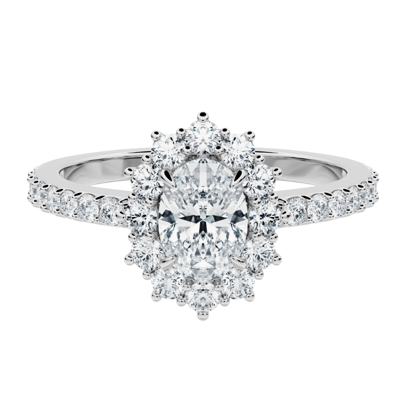 Anillo de compromiso Acompañado Kate de Diamantes creados