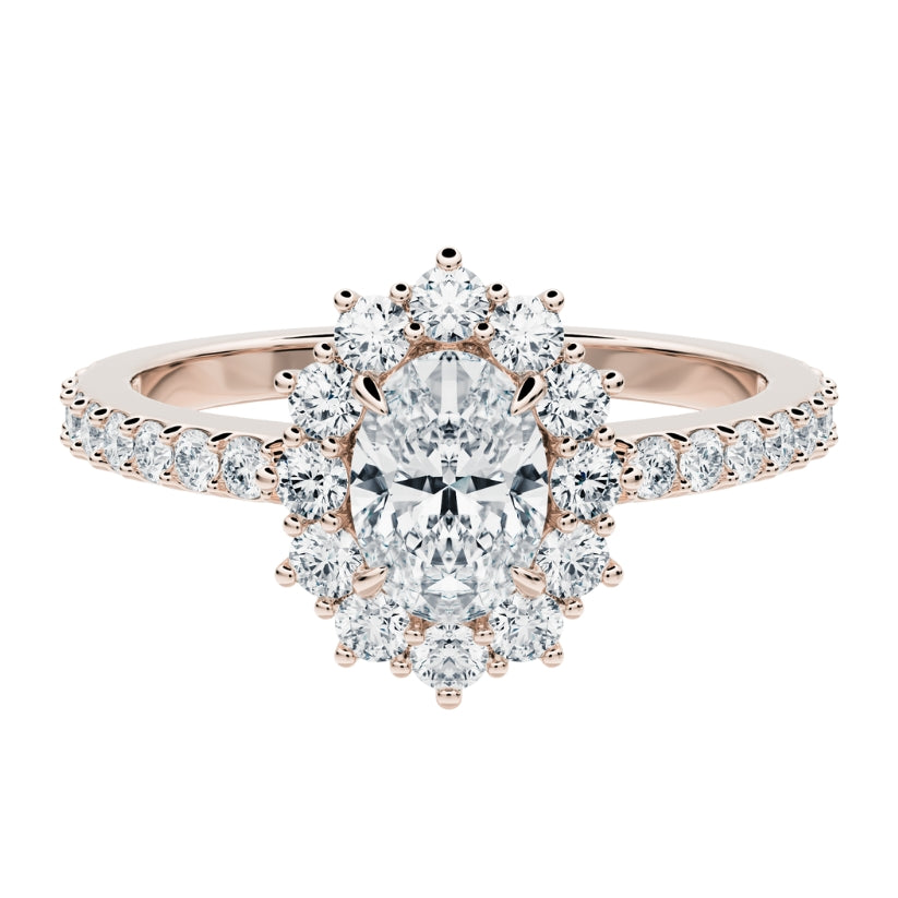 Anillo de compromiso Acompañado Kate de Diamantes creados