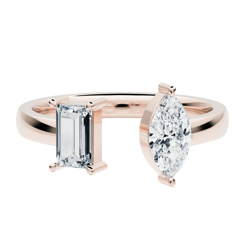 Lerala ring with lab diamonds
